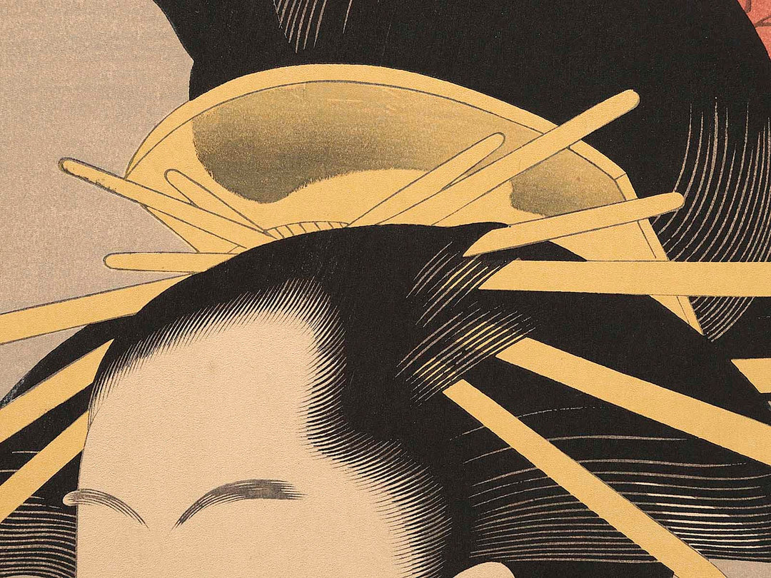 Ogiya nai Takigawa by Chobunsai Eishi, (Large print size) / BJ225-078