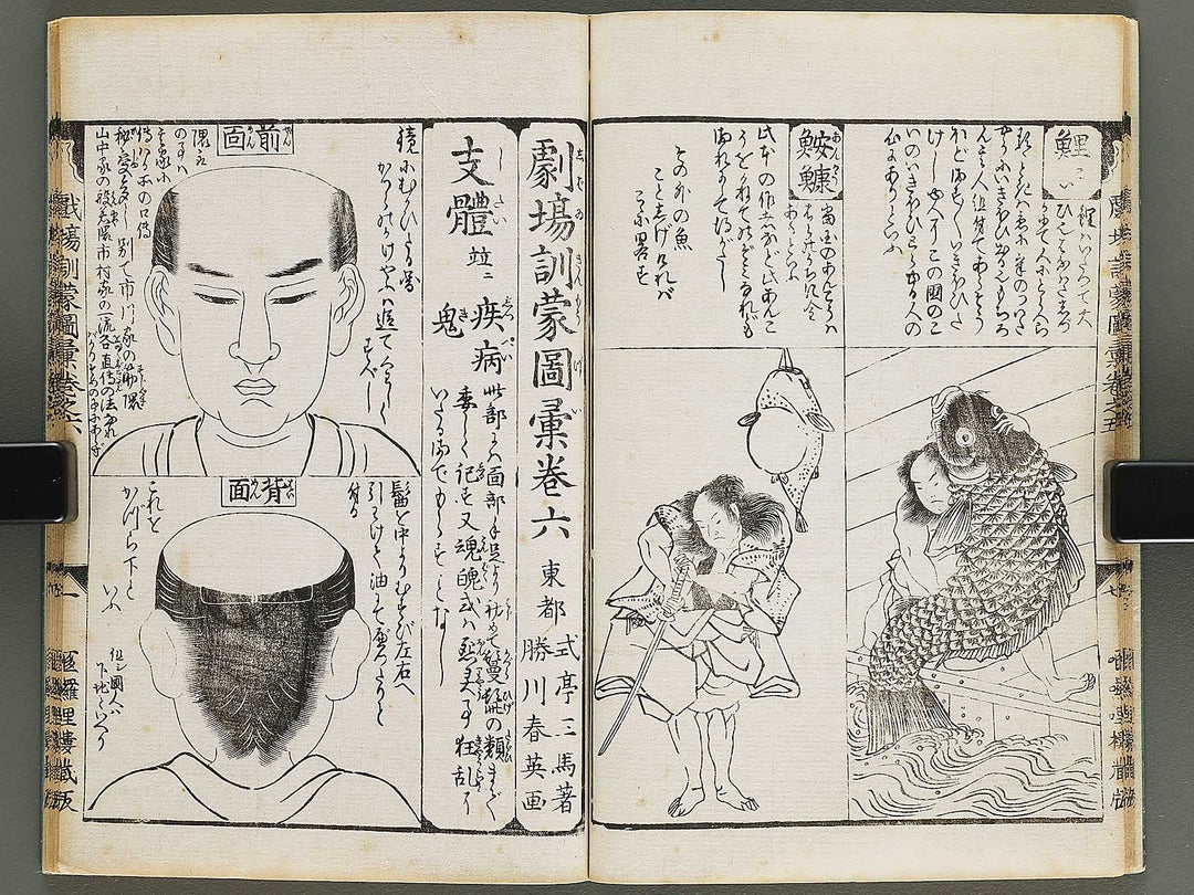 Shibai kinmo zue Volume 5-6 by Katsukawa Shunei / BJ323-834