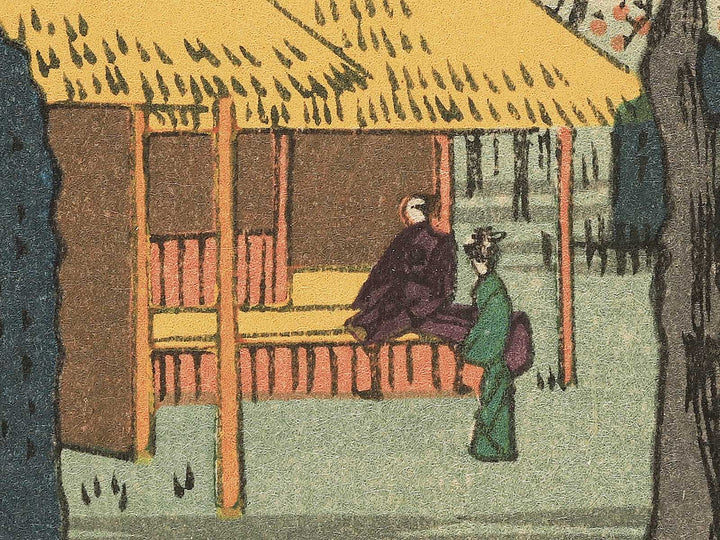 Plum Garden, Kamata from the series One Hundred Famous Views of Edo by Utagawa Hiroshige, (Large print size) / BJ339-976