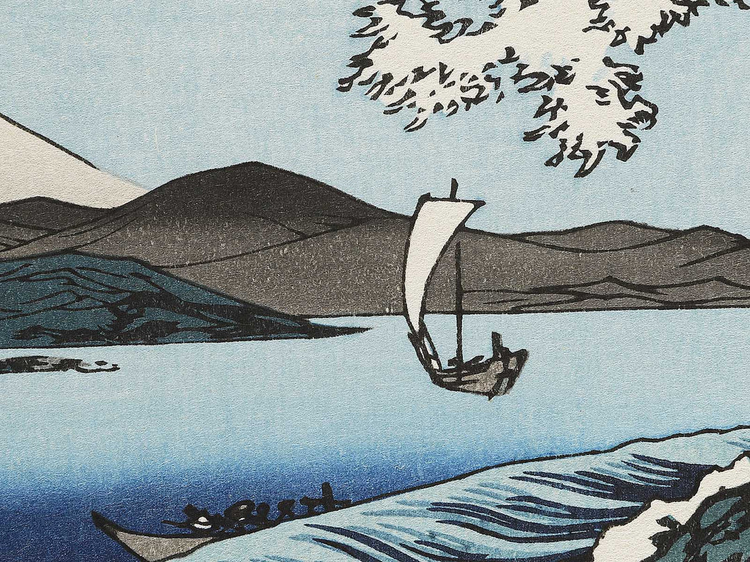 Suruga satta no kaijo from the series Thirty-six Views of Mount Fuji by Utagawa Hiroshige, (Large print size) / BJ344-330