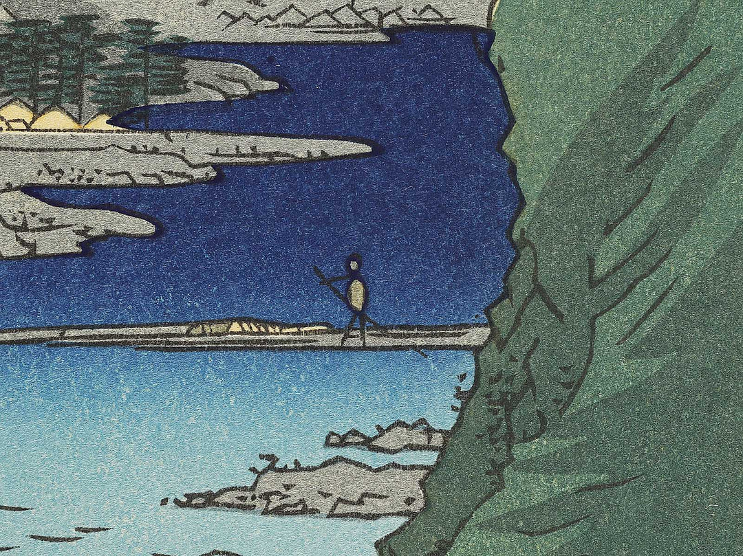 Tatsuta Mountain and Tatsuta River from the series Famous Views of the Sixty-odd Provinces by Utagawa Hiroshige, (Large print size) / BJ334-264