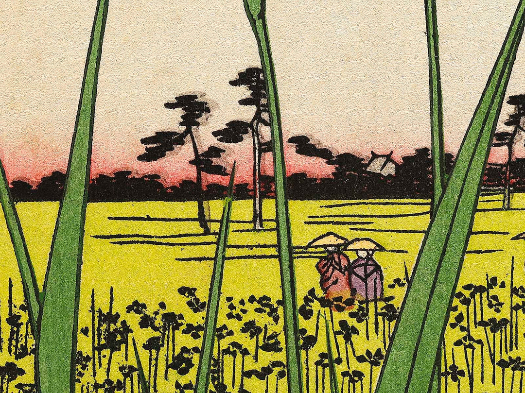 Horikiri Iris Garden from the series One Hundred Famous Views of Edo by Utagawa Hiroshige, (Large print size) / BJ328-370