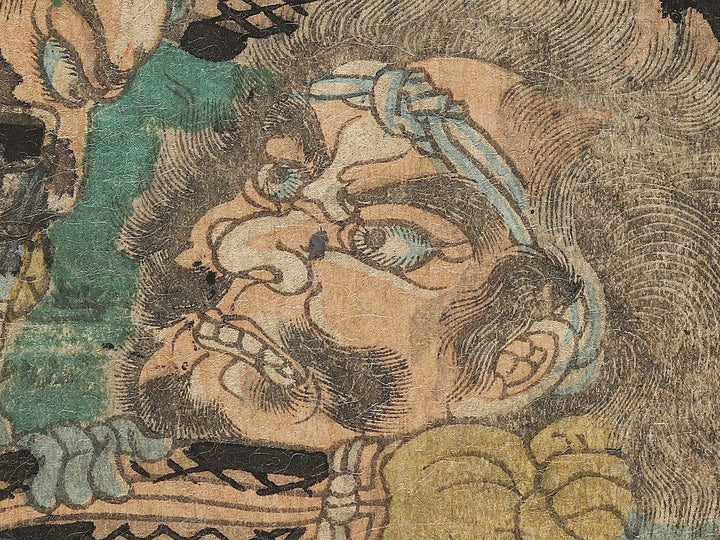Shioren tajimanokami Masataka Sato toranosuke Masakiyo from the series Buyu kumiuchi zukushi by Utagawa Yoshikazu / BJ327-628