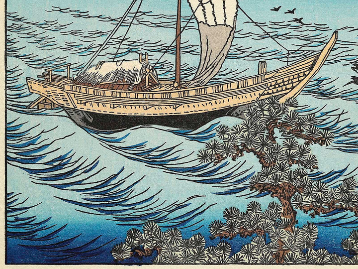 Suzaki no fuji from the series One Hundred Views of Mount Fuji by Katsushika Hokusai, (Medium print size) / BJ319-690