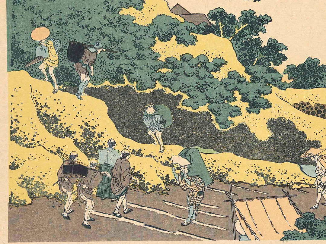 Surugadai in Edo from the series Thirty-six Views of Mount Fuji by Katsushika Hokusai, (Medium print size) / BJ280-322