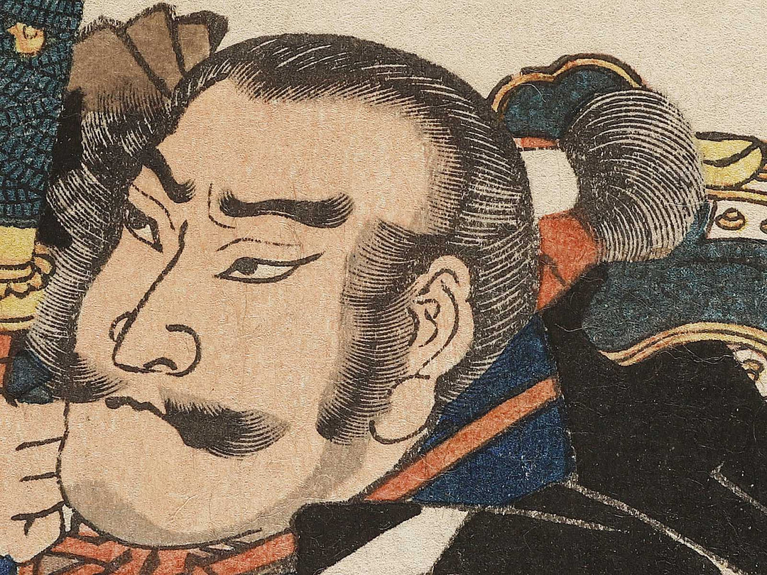 Hara goemon Mototoki from the series Gishi seichu fukushu ryakuden by Kochoro Toyokuni (Utagawa Kunisada) / BJ323-568