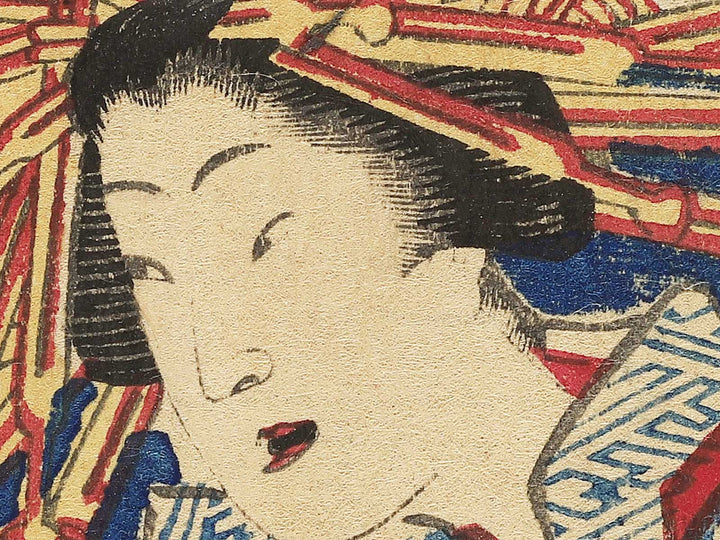 Kinpeiro nai Shizuka Usugumo from the series Meigi hikaku by Utagawa Fusatane / BJ345-492