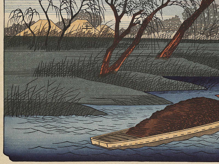 Seba from the series The Sixty-nine Stations of the Kiso Kaido by Utagawa Hiroshige, (Large print size) / BJ328-405