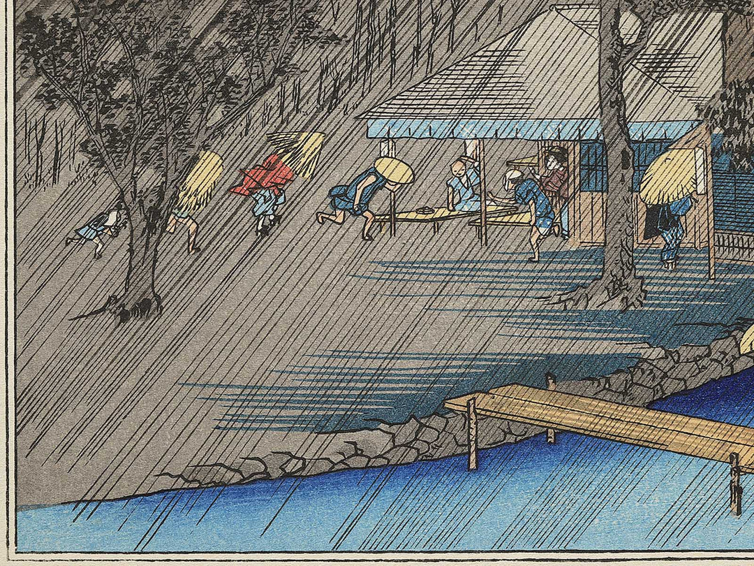 Tadasugawara no yudachi from the series Kyoto meisho no uchi by Utagawa Hiroshige, (Medium print size) / BJ341-803