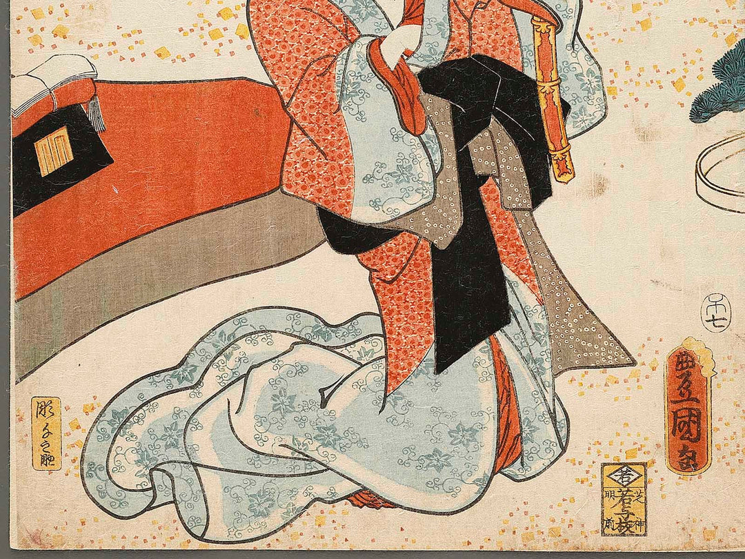 Matsukase from the series Genji goshu yojo by Utagawa Kunisada(Toyokuni III) / BJ325-850