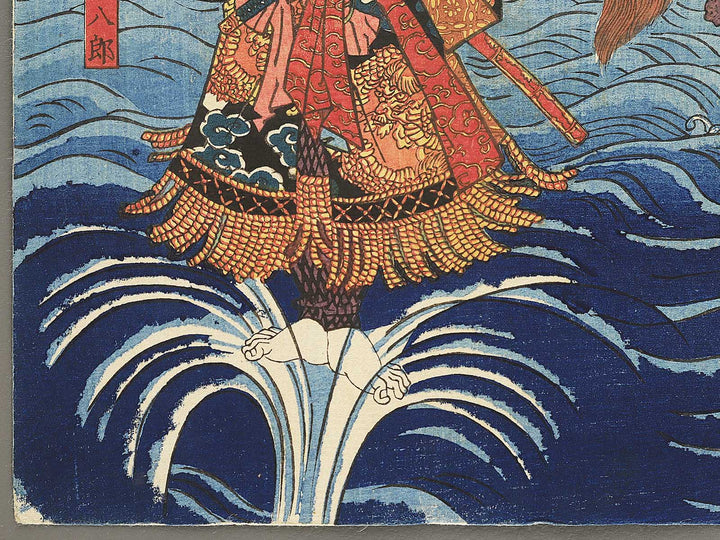 Kazama Hachiro and Oguri Kaneuji from the series Oguri Gaiden, No. 4 by Utagawa Kunisada(Toyokuni III) / BJ351-827