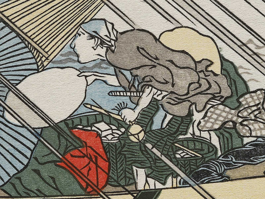 Sumida river in Musashi province from the series Shokoku meisho by Totoya Hokkei, (Medium print size) / BJ326-963