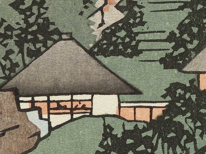 The Moon Reflected in the Sarashina Paddy-fields, Mount Kyodai from the series Famous Views of the Sixty-odd Provinces by Utagawa Hiroshige, (Large print size) / BJ334-299