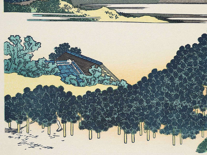 The Enza-no-natsu Pine Tree at Aoyama from the series Thirty-six Views of Mount Fuji by Katsushika Hokusai, (Medium print size) / BJ302-127
