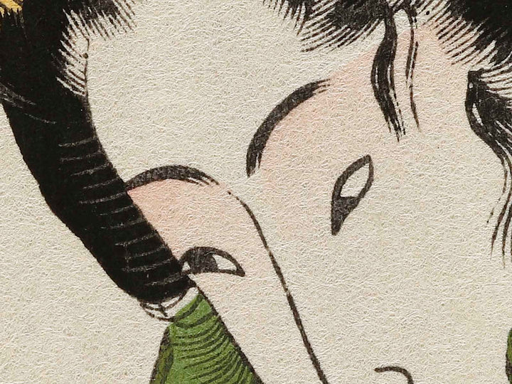 Sanbashi no akiduki  from the series Eight Views of Figures Inside and Outside by Utagawa Hiroshige, (Large print size) / BJ326-256