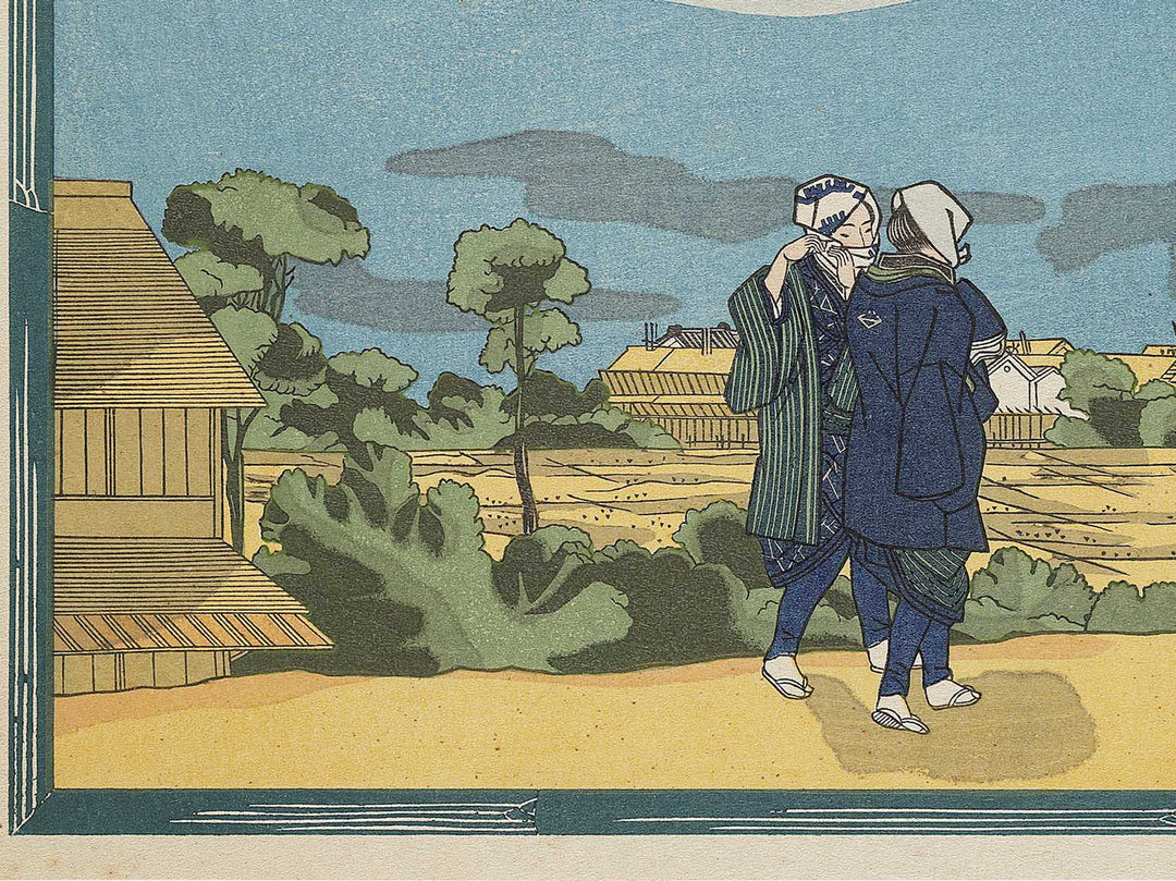 New Yoshiwara from the series Famous Places in the Eastern Capital by Utagawa Kuniyoshi, (Large print size) / BJ325-486