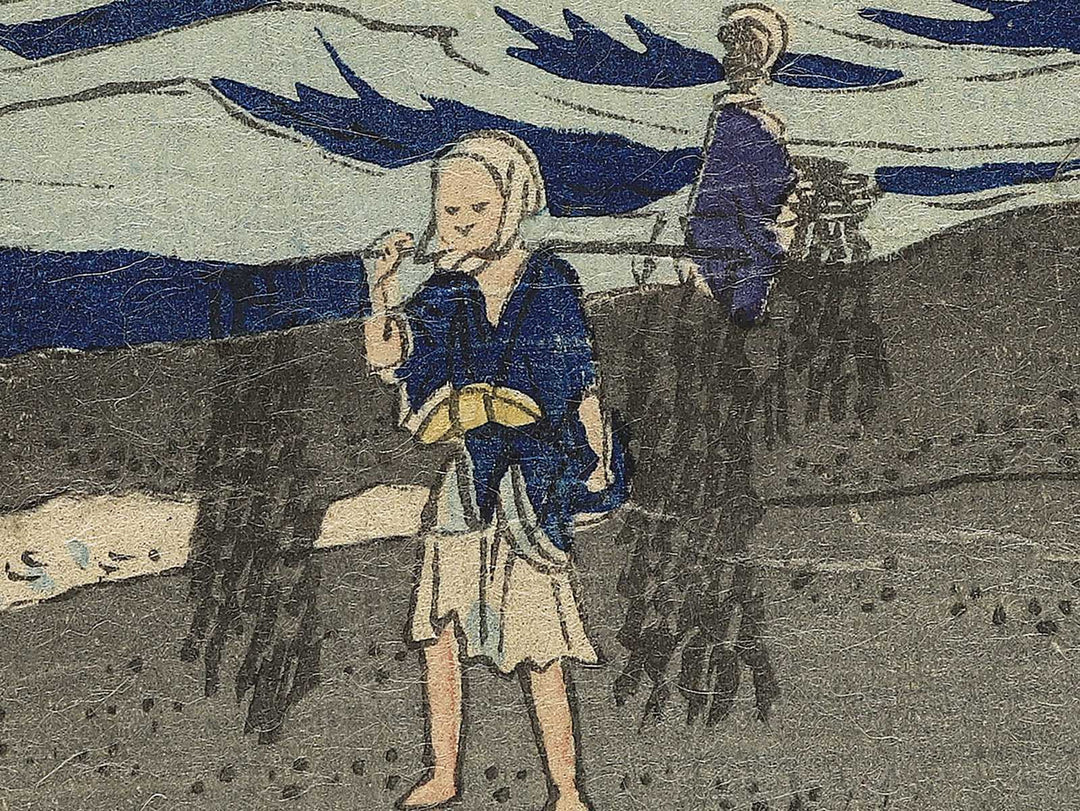 Shichirigahama yuran no zu Enoshima chobo no kei by Utagawa Hiroshige II / BJ347-235