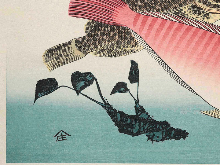 Bream, Rockfish & Wasabi from the series the series FISH by Utagawa Hiroshige, (Large print size) / BJ237-566