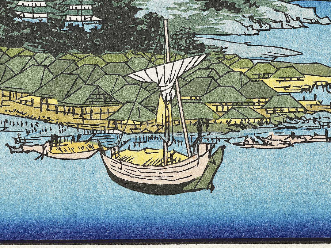 Saijo from the series Famous Views of the Sixty-odd Provinces by Utagawa Hiroshige, (Large print size) / BJ334-047