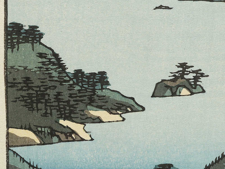 View of Matsushima, Sight Map from Mount Tomi  from the series Famous Views of the Sixty-odd Provinces by Utagawa Hiroshige, (Large print size) / BJ334-320