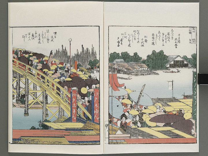 Ehon sumidagawa ryogan ichiran (Chu) by Katsushika Hokusai / BJ341-159