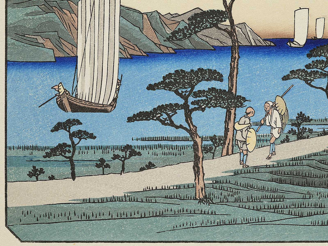 Ottomo kihan from the series Kanazawa hakkei by Utagawa Hiroshige, (Medium print size) / BJ341-817