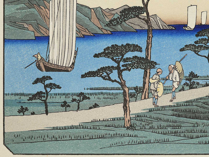 Ottomo kihan from the series Kanazawa hakkei by Utagawa Hiroshige, (Medium print size) / BJ341-817