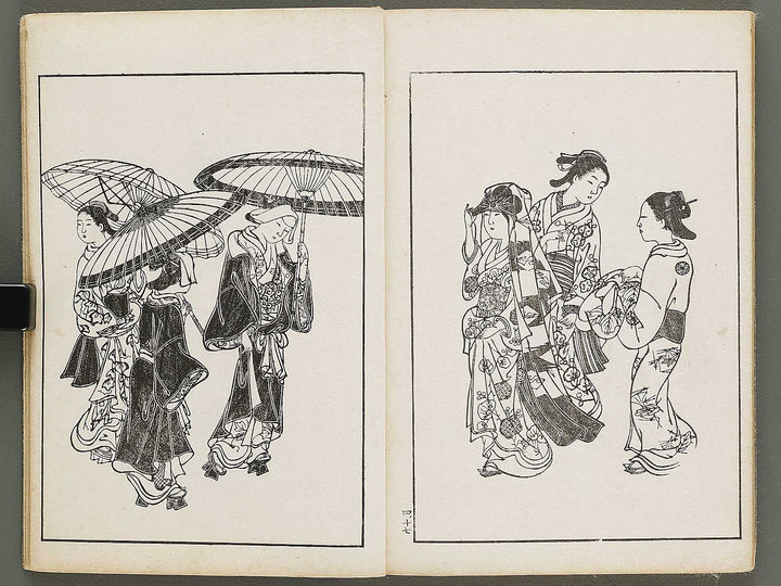 Nihon joso (Chu), Book 4 by Nishikawa Sukenobu / BJ325-633