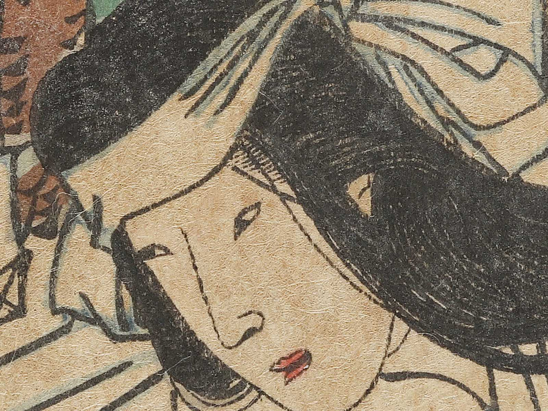 Sanada Nobuyuki shitsu Osumi no kata from the series Azumanishiki chuya kurabe by Yoshu Chikanobu / BJ329-399