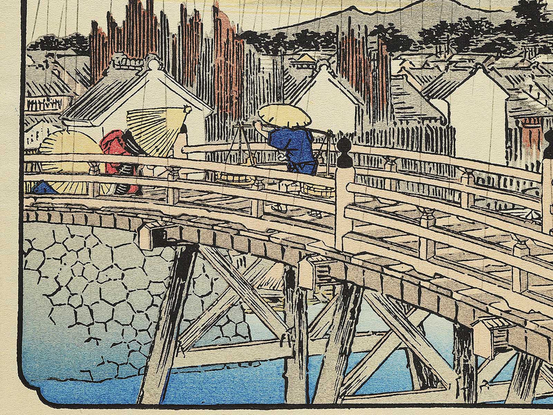 nihonbashi no hakuu from the series Toto meisho by Utagawa Hiroshige, (Medium print size) / BJ330-540