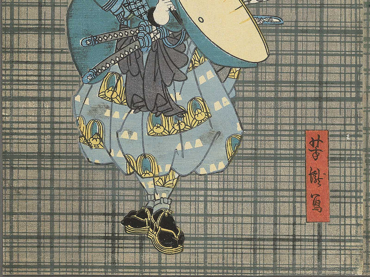 Musume Itohagi Miyamoto Musashi from the series Katakiuchi Ganryujima by Utagawa Yoshitaki / BJ346-878