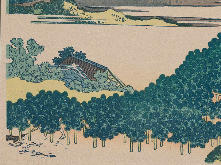 The Enza-no-natsu Pine Tree at Aoyama from the series Thirty-six Views of Mount Fuji by Katsushika Hokusai, (Medium print size) / BJ281-106