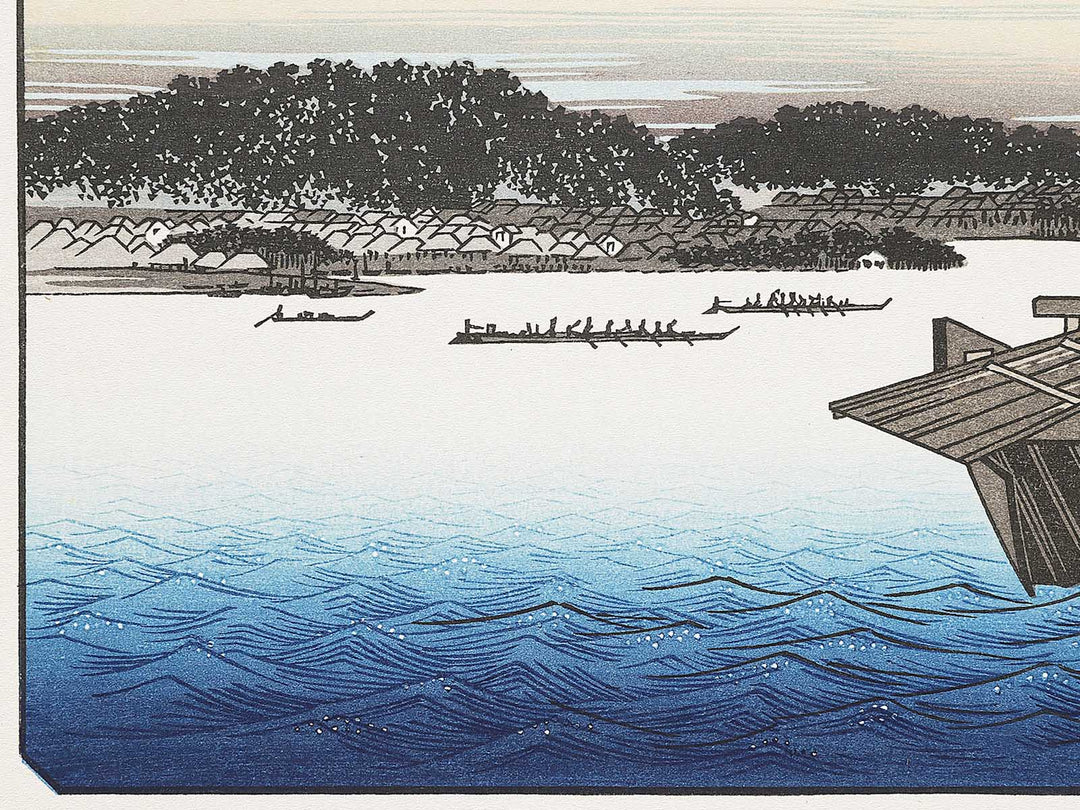 Clearing Weather at Shibaura from the series Eight Views of the Suburbs of Edo by Utagawa Hiroshige, (Medium print size) / BJ331-289
