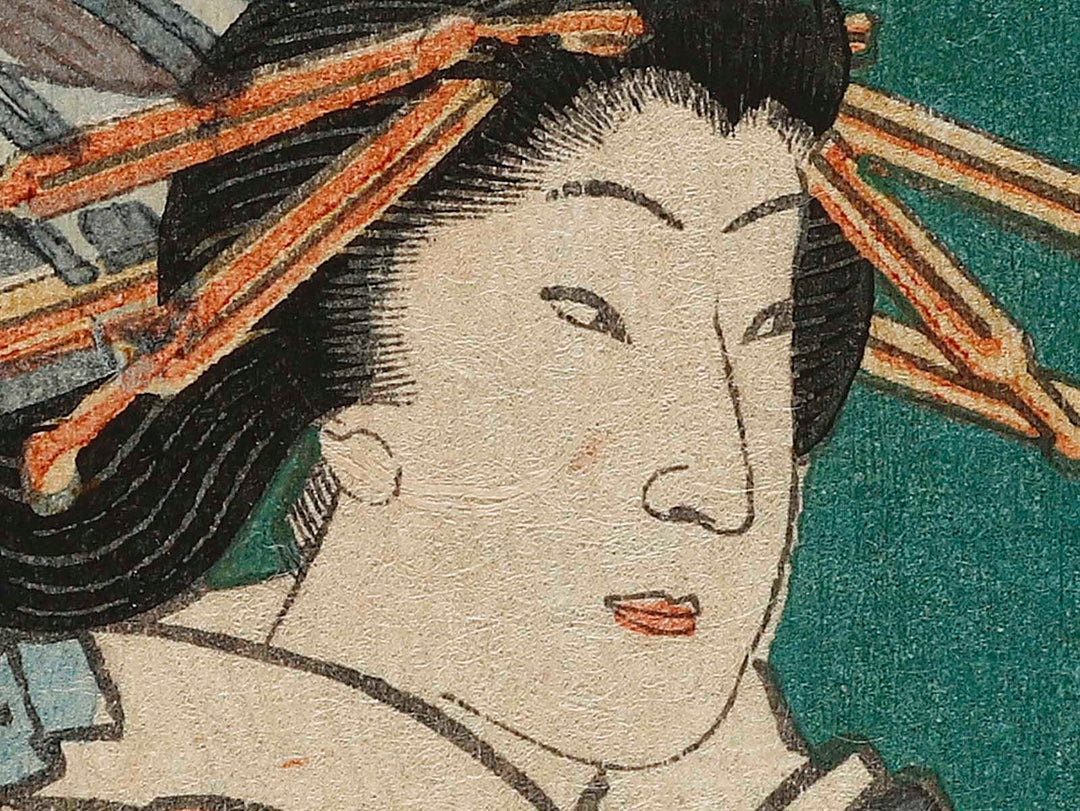 Hanamurasaki from the series Meigi sanjurokka sen by Utagawa Kunisada (Toyokuni III)   / BJ326-781