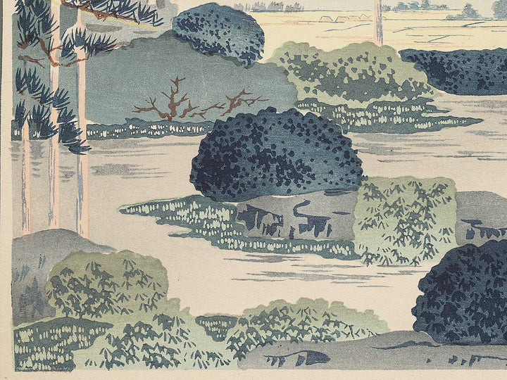 Yawata shokado kyusha from the series Kyoraku junidai no uchi by Tokuriki Tomikichiro, (Medium print size) / BJ303-233