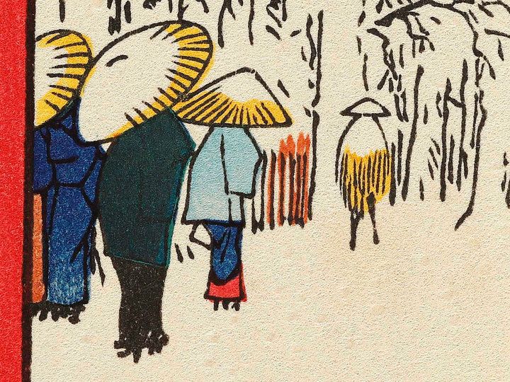 Kinryuzan Temple, Asakusa from the series One Hundred Famous Views of Edo by Utagawa Hiroshige, (Large print size) / BJ328-286