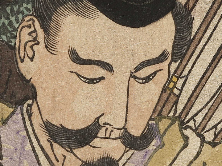 Minamoto no Yorimitsu Sakata no Kintoki from the series Yoshitoshi musya burui by Tsukioka Yoshitoshi / BJ337-771