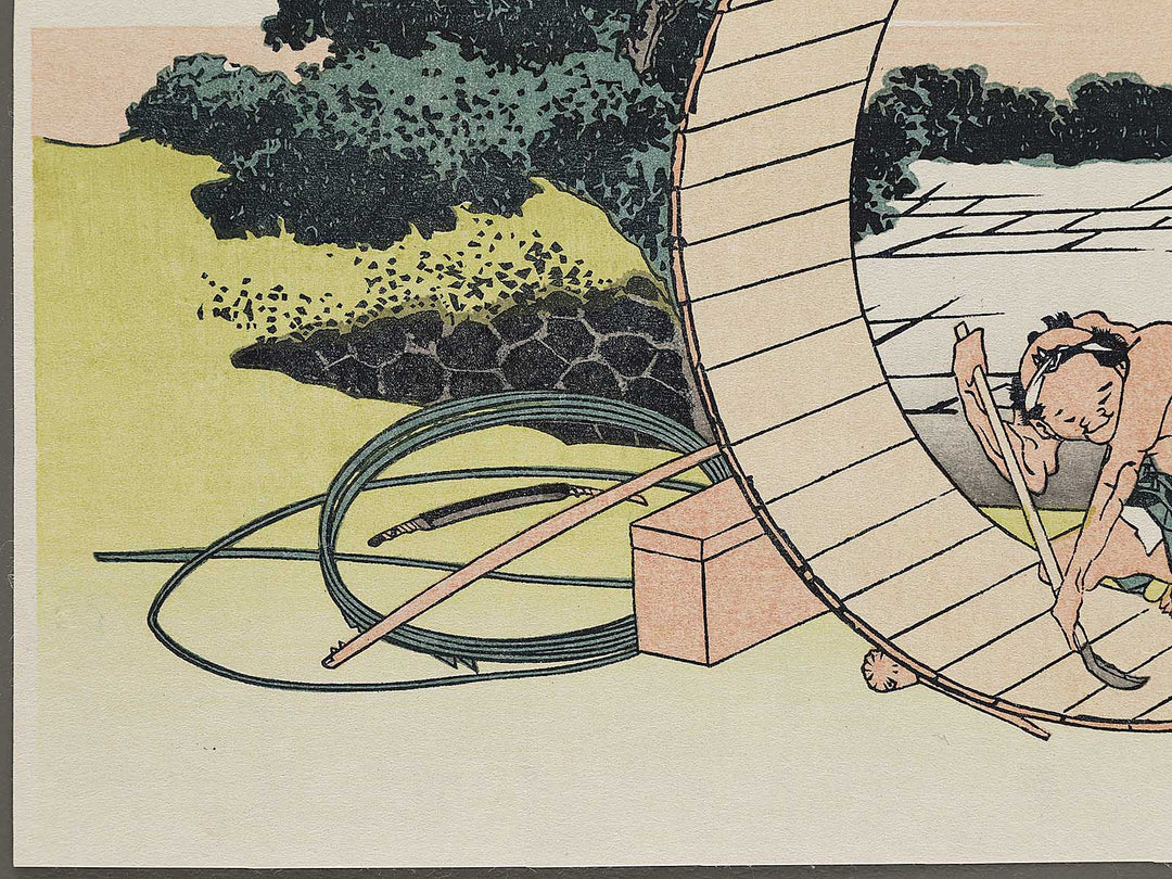 Fujimibara in Owari Province from the series Thirty-six Views of Mount Fuji by Katsushika Hokusai, (Small print size) / BJ311-010