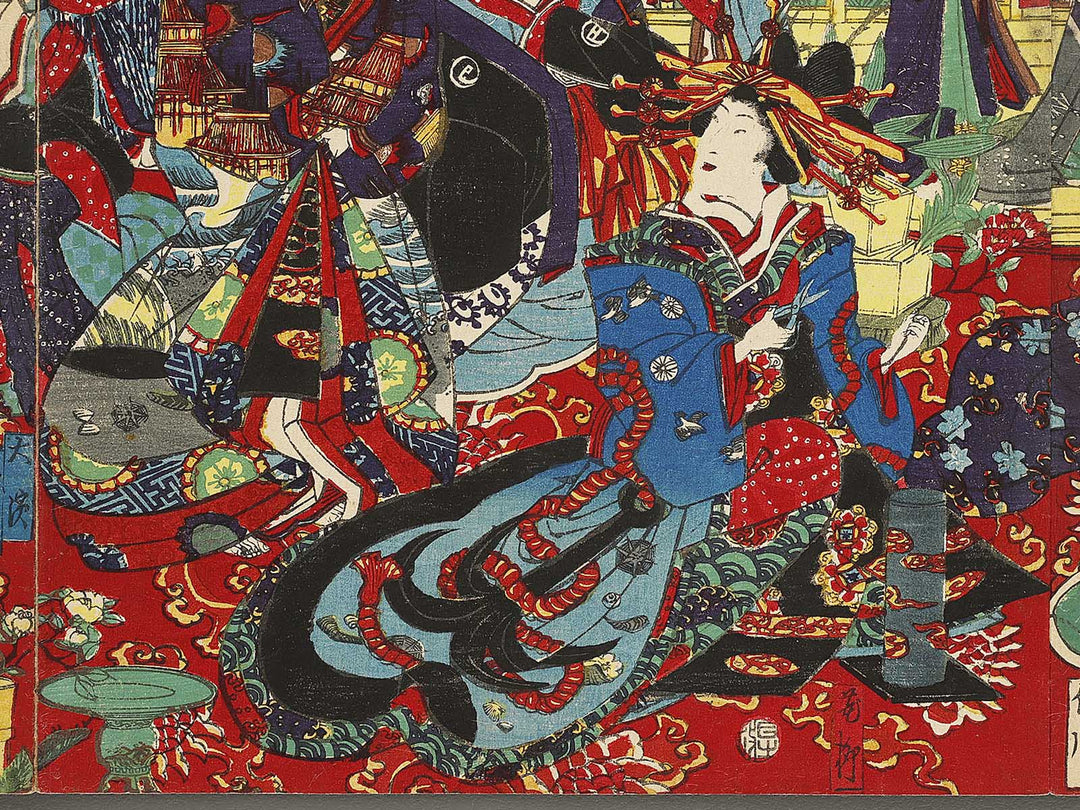 Shiyoshiwara Hozuchiro no zu by Ochiai Yoshiiku / BJ341-642