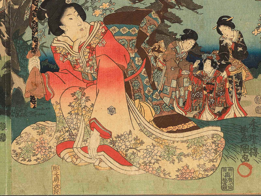 Setsugetsuka no uchi hana by Utagawa Kunisada(Toyokuni III) / BJ355-425