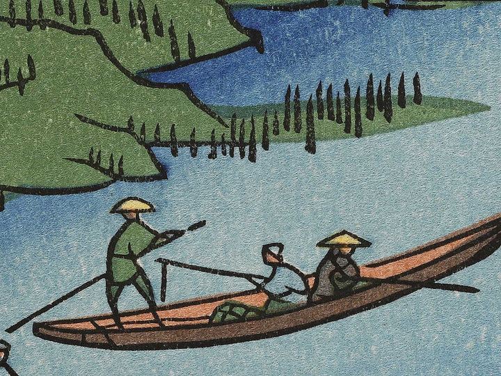 Azuma Shrine and the Entwined Camphor from the series One Hundred Famous Views of Edo by Utagawa Hiroshige, (Large print size) / BJ337-092