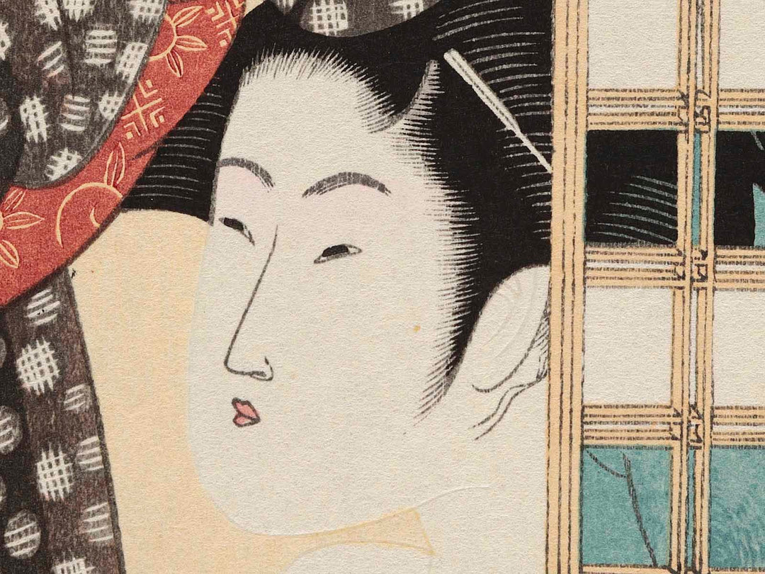 Hour of the Sheep (around 2pm) from the series Daughter Sundial by Kitagawa Utamaro, (Medium print size) / BJ225-785