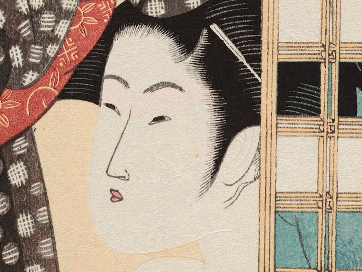 Hour of the Sheep (around 2pm) from the series Daughter Sundial by Kitagawa Utamaro, (Medium print size) / BJ225-785