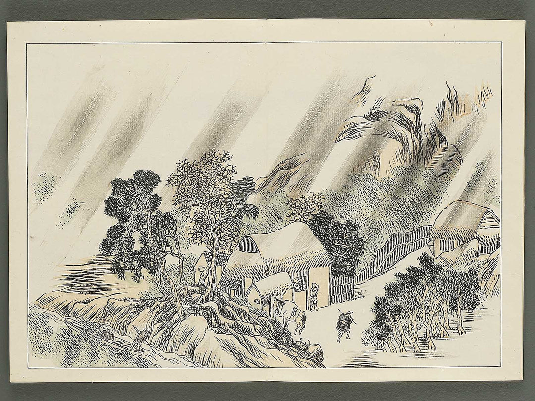 Nihon meiga kagami (Tokugawa jidai bu) by Yosa buson / BJ345-534
