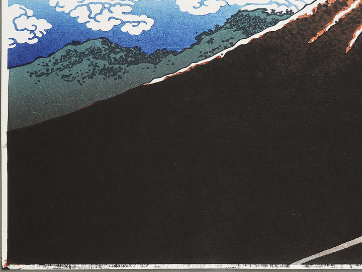 Rainstorm Beneath the Summit from the series Thirty-six Views of Mount Fuji by Katsushika Hokusai, (Large print size) / BJ321-993