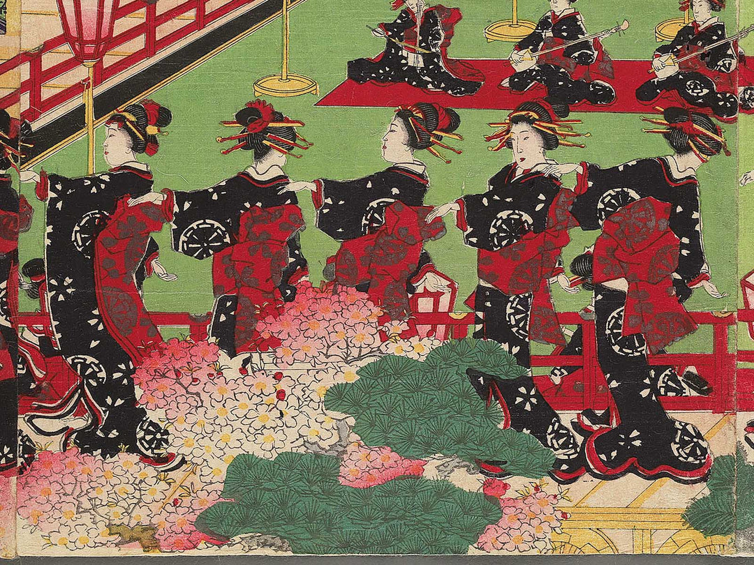 Ise Furuichi odori no zu by Yoshu Chikanobu / BJ347-550