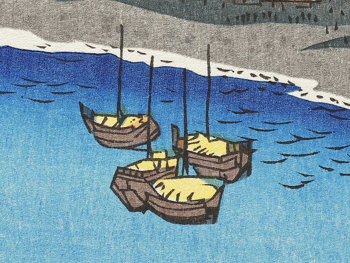 Minosaki from the series Famous Views of the Sixty-odd Provinces by Utagawa Hiroshige, (Large print size) / BJ334-117