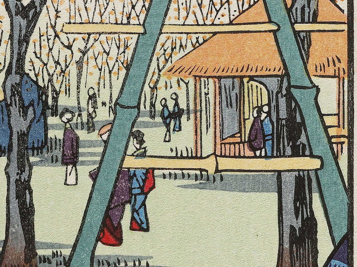 Plum Garden, Kamata from the series One Hundred Famous Views of Edo by Utagawa Hiroshige, (Large print size) / BJ337-190