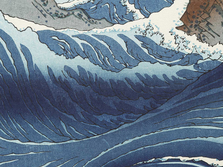 Naruto Whirlpools from the series Famous Views of the Sixty-odd Provinces by Utagawa Hiroshige, (Large print size) / BJ334-068