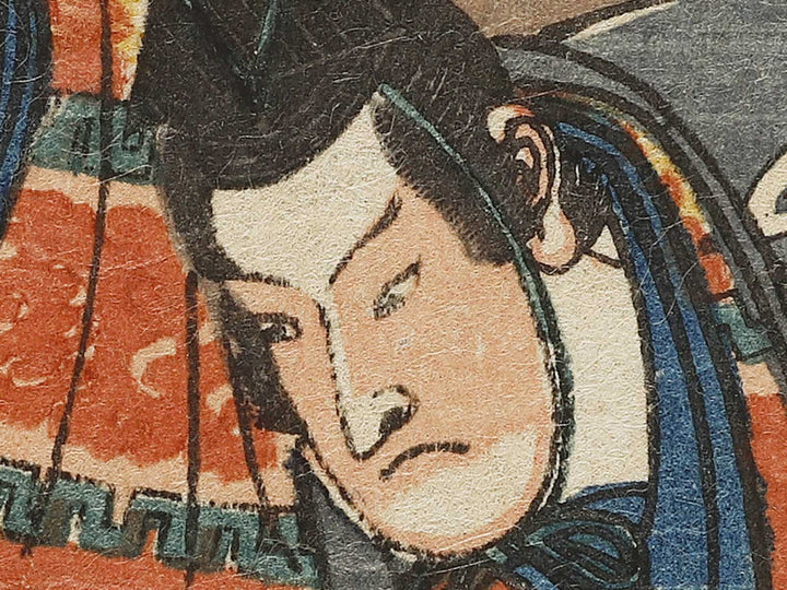 Asahina Saburo from the series Soga monogatari zue by Utagawa Hiroshige / BJ333-662